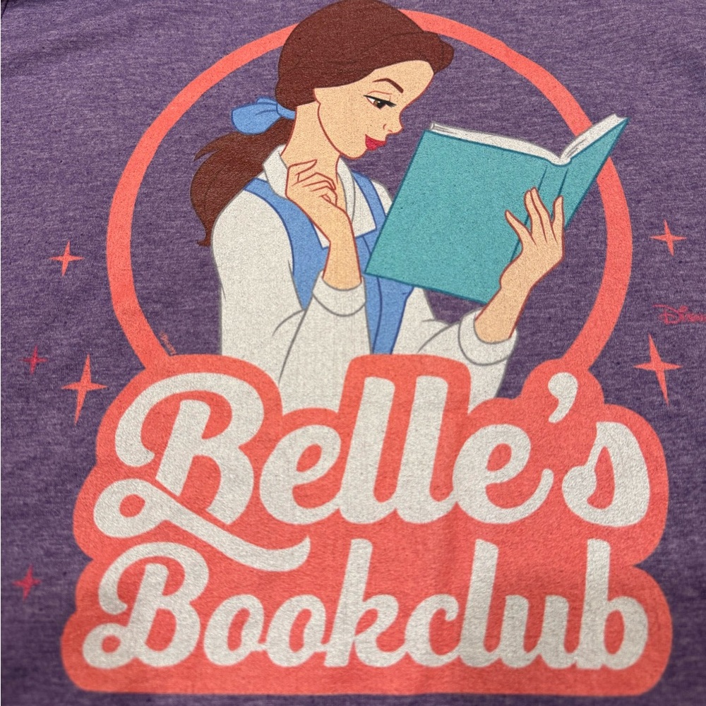 Disney Purple Belle's Bookclub Tee